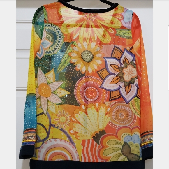 Desigual sheer print blouse - Picture 2 of 4